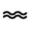 [Aquarius symbol.]