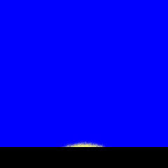 The horizon view of Venus at its superior conjunction.
