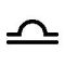 [Libra symbol.]