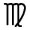 [Virgo symbol.]